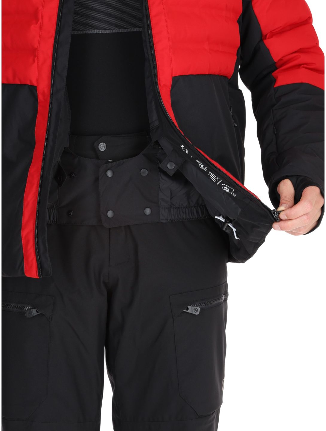 Dare2b, Ollie II Skijacke Herren Danger Red / Black rot, schwarz 