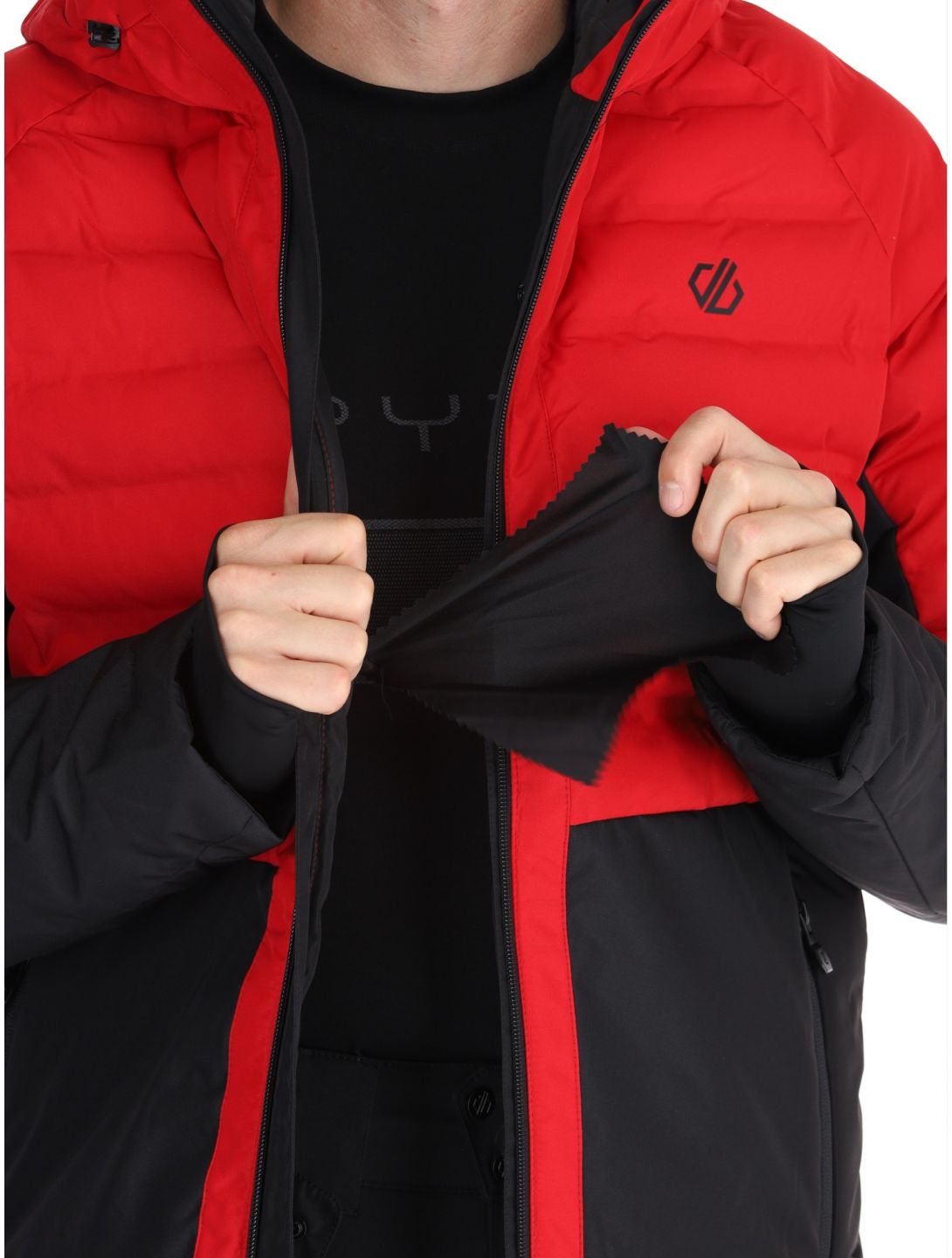 Dare2b, Ollie II Skijacke Herren Danger Red / Black rot, schwarz 