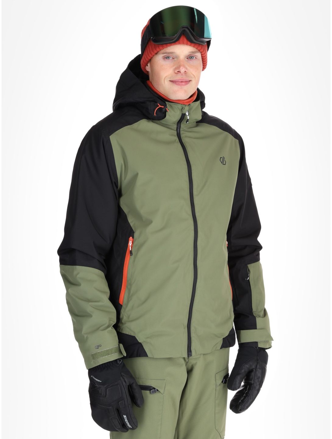 Dare2b, Precision II Skijacke Herren Black / Olivine Green grün, schwarz 