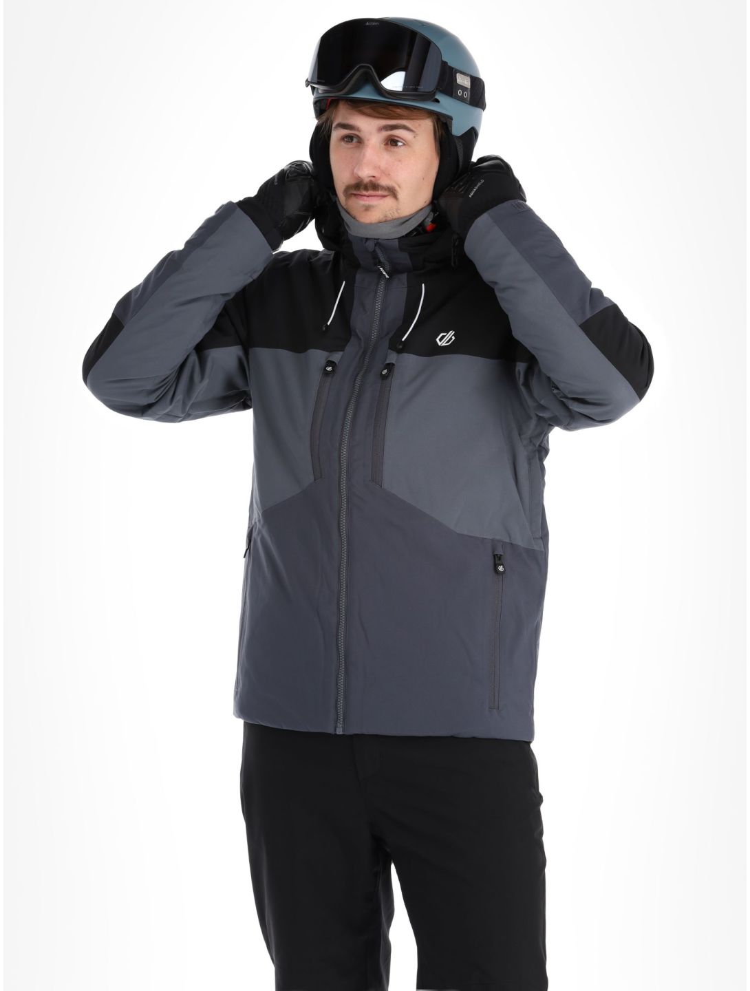 Dare2b, Slopeside Skijacke Herren Black / Ebony grau, schwarz 