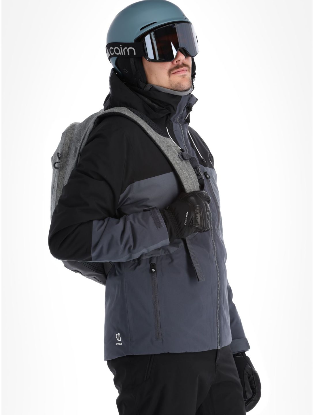 Dare2b, Slopeside Skijacke Herren Black / Ebony grau, schwarz 