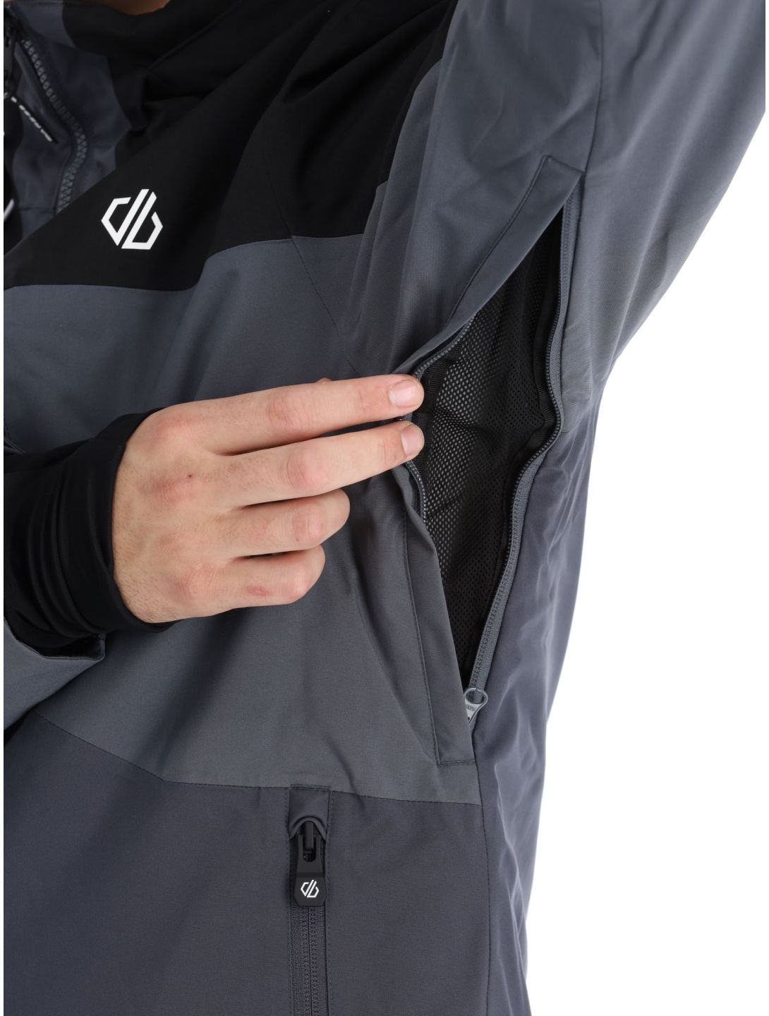 Dare2b, Slopeside Skijacke Herren Black / Ebony grau, schwarz 