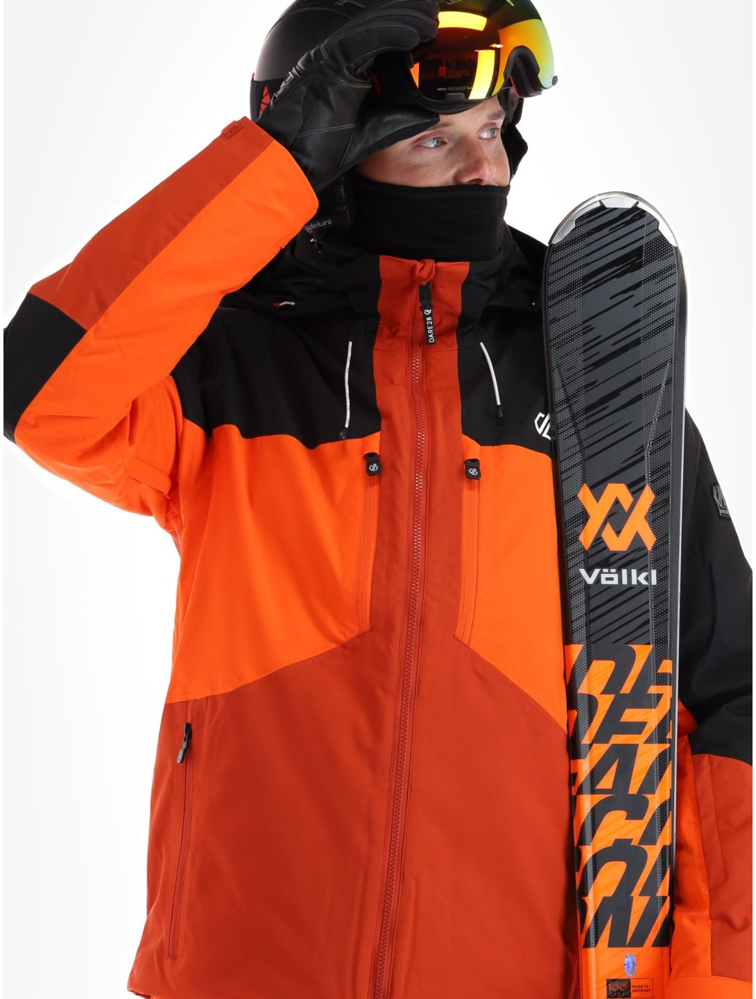 Dare2b, Slopeside Skijacke Herren PuffinOr / Blk orange, schwarz 