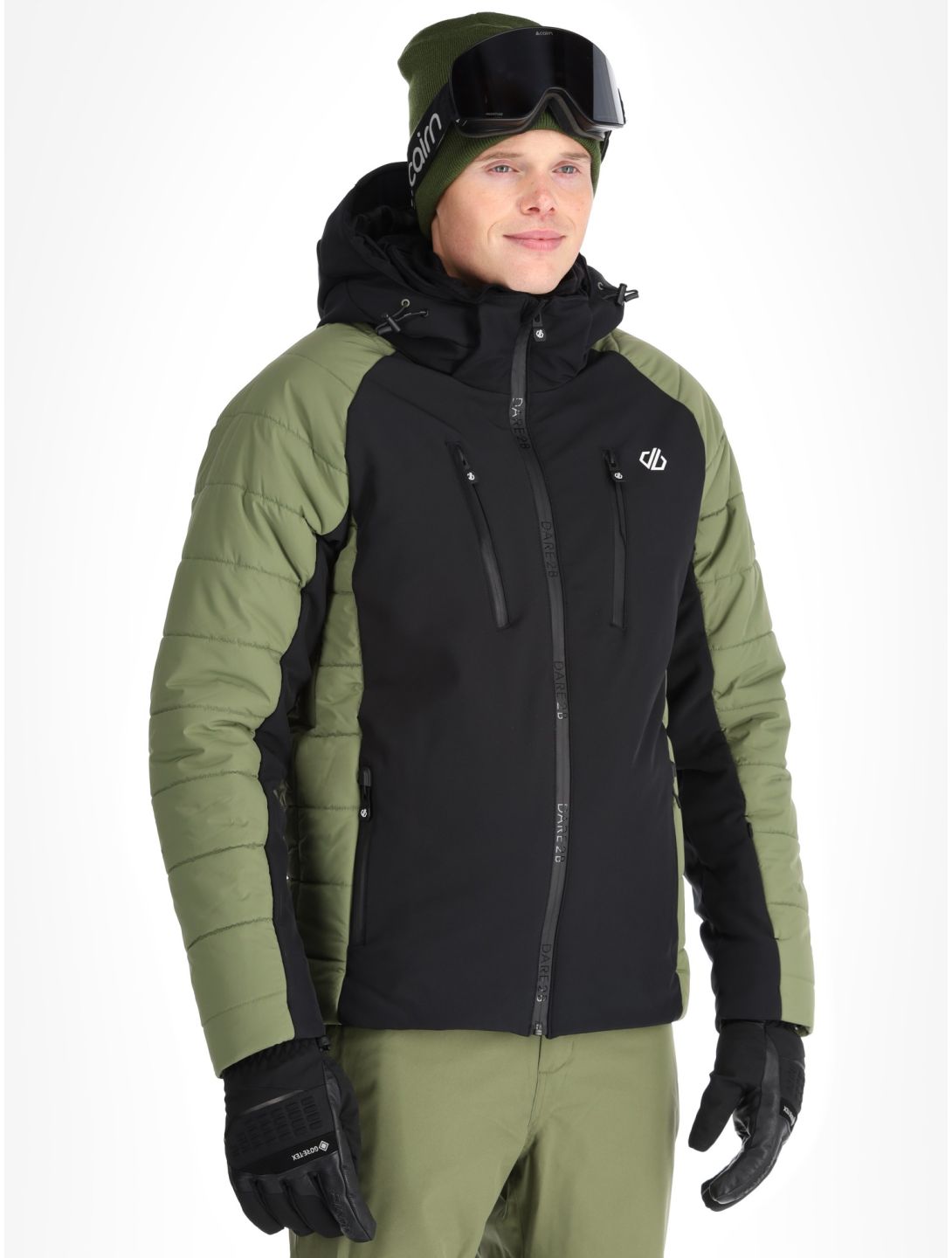 Dare2b, Speed Softshell Skijacke Herren Olivine Green / Black grün, schwarz 