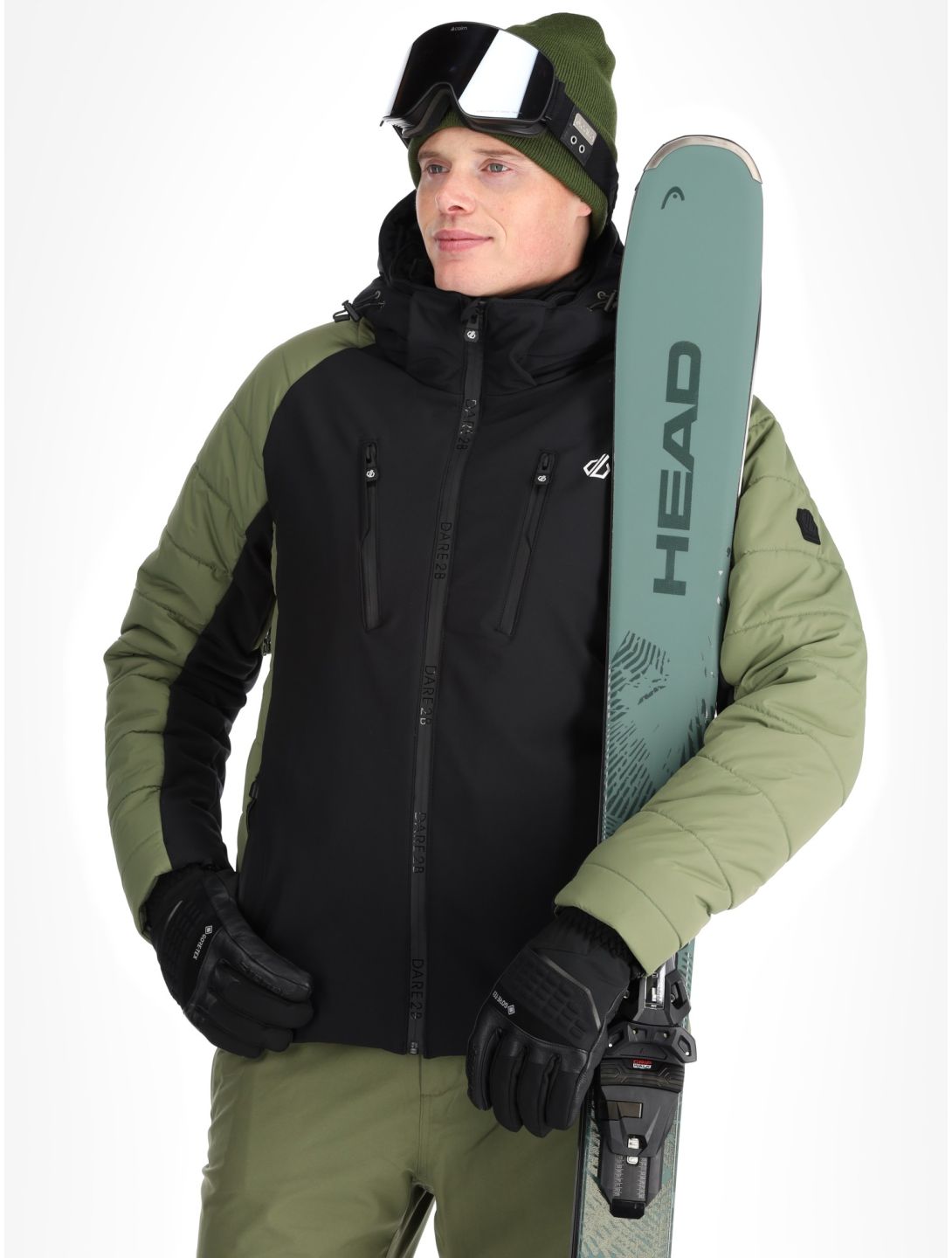 Dare2b, Speed Softshell Skijacke Herren Olivine Green / Black grün, schwarz 