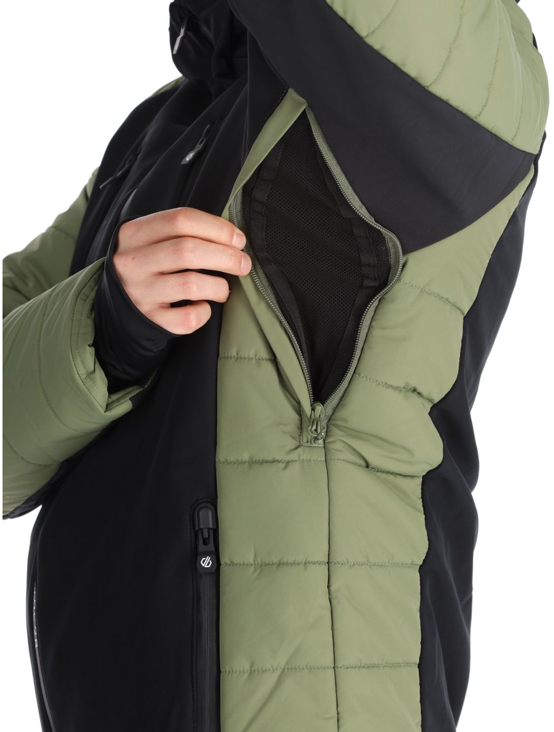 Dare2b, Speed Softshell Skijacke Herren Olivine Green / Black grün, schwarz 