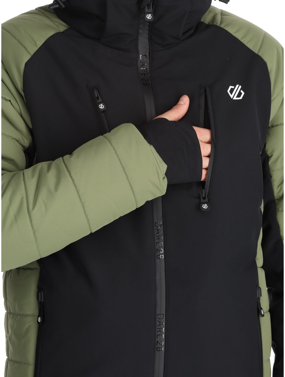 Dare2b, Speed Softshell Skijacke Herren Olivine Green / Black grün, schwarz 