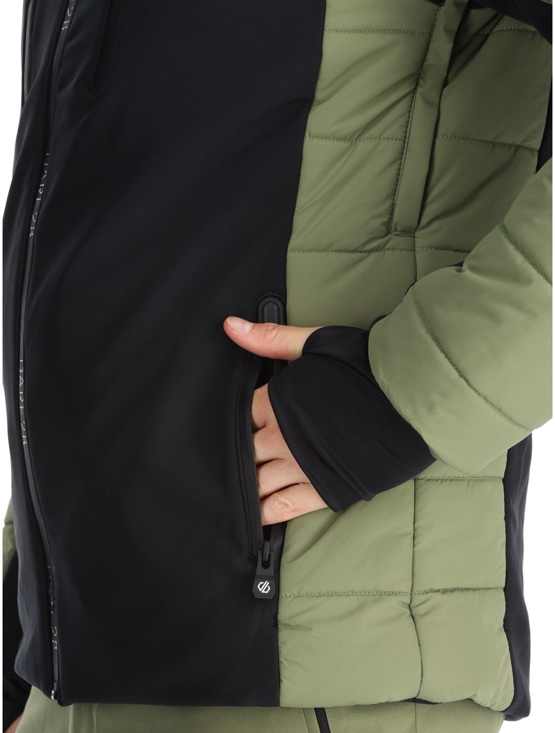 Dare2b, Speed Softshell Skijacke Herren Olivine Green / Black grün, schwarz 