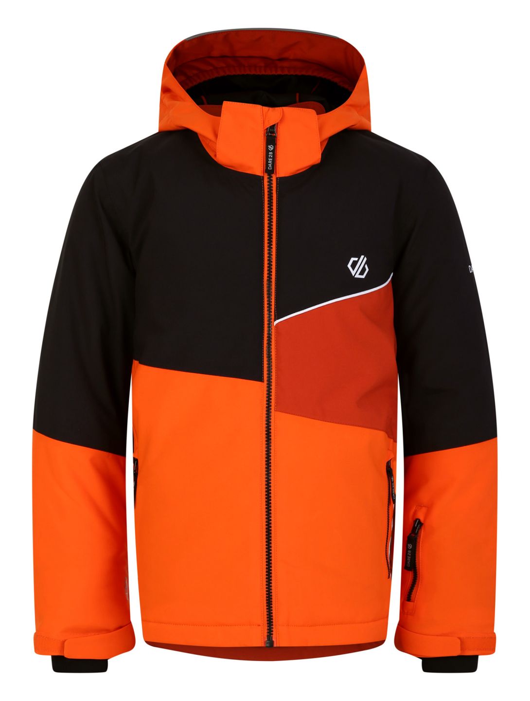 Dare2b, Steazy Skijacke Kinder Puffins Orange/Black orange, schwarz 