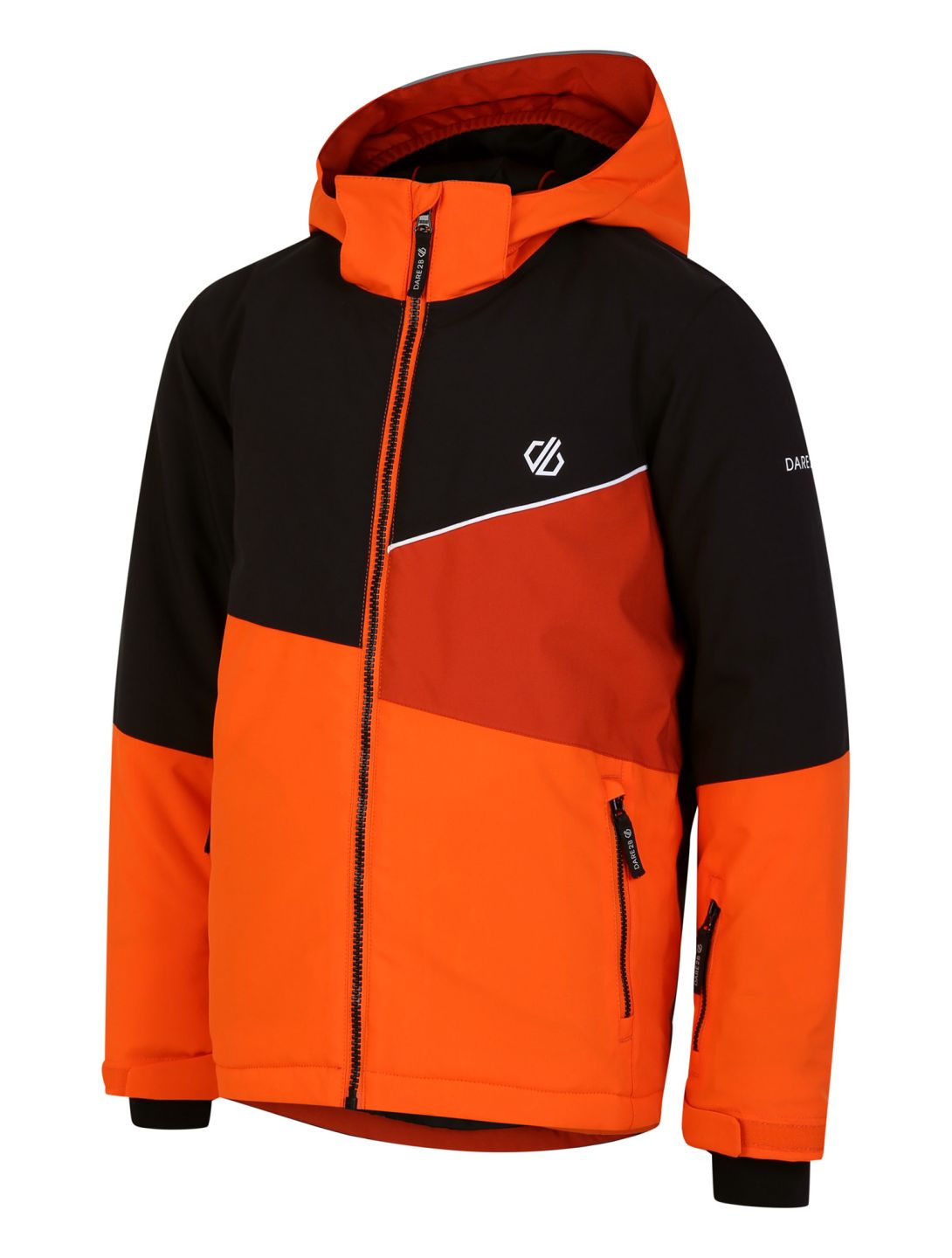 Dare2b, Steazy Skijacke Kinder Puffins Orange/Black orange, schwarz 