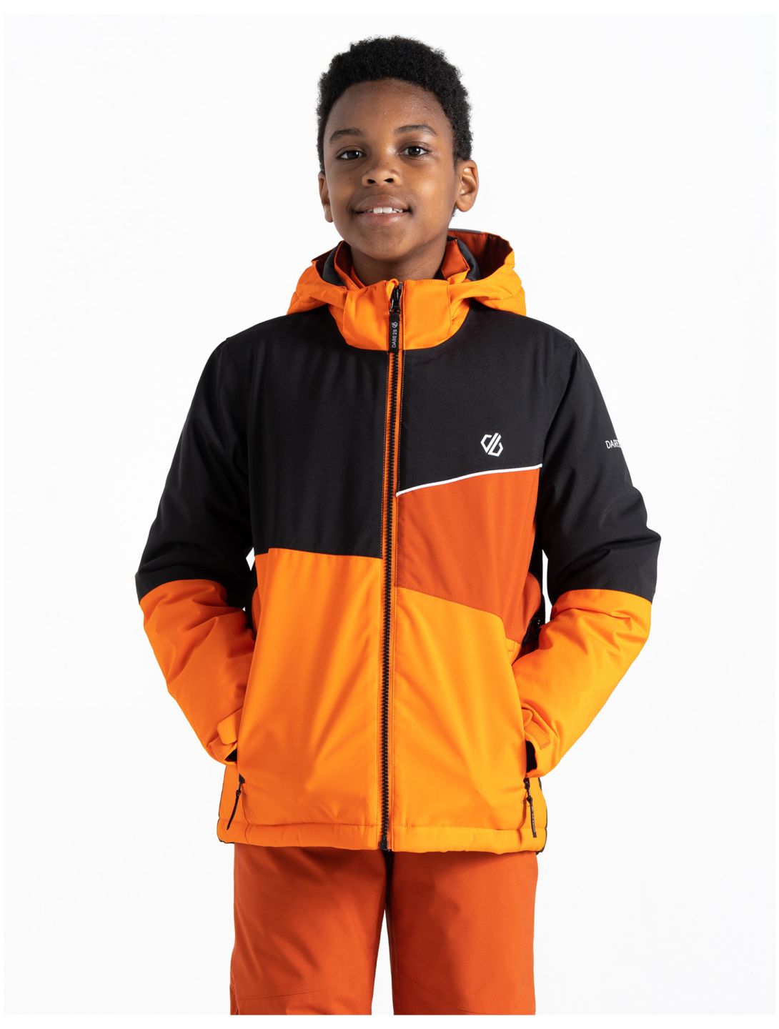 Dare2b, Steazy Skijacke Kinder Puffins Orange/Black orange, schwarz 