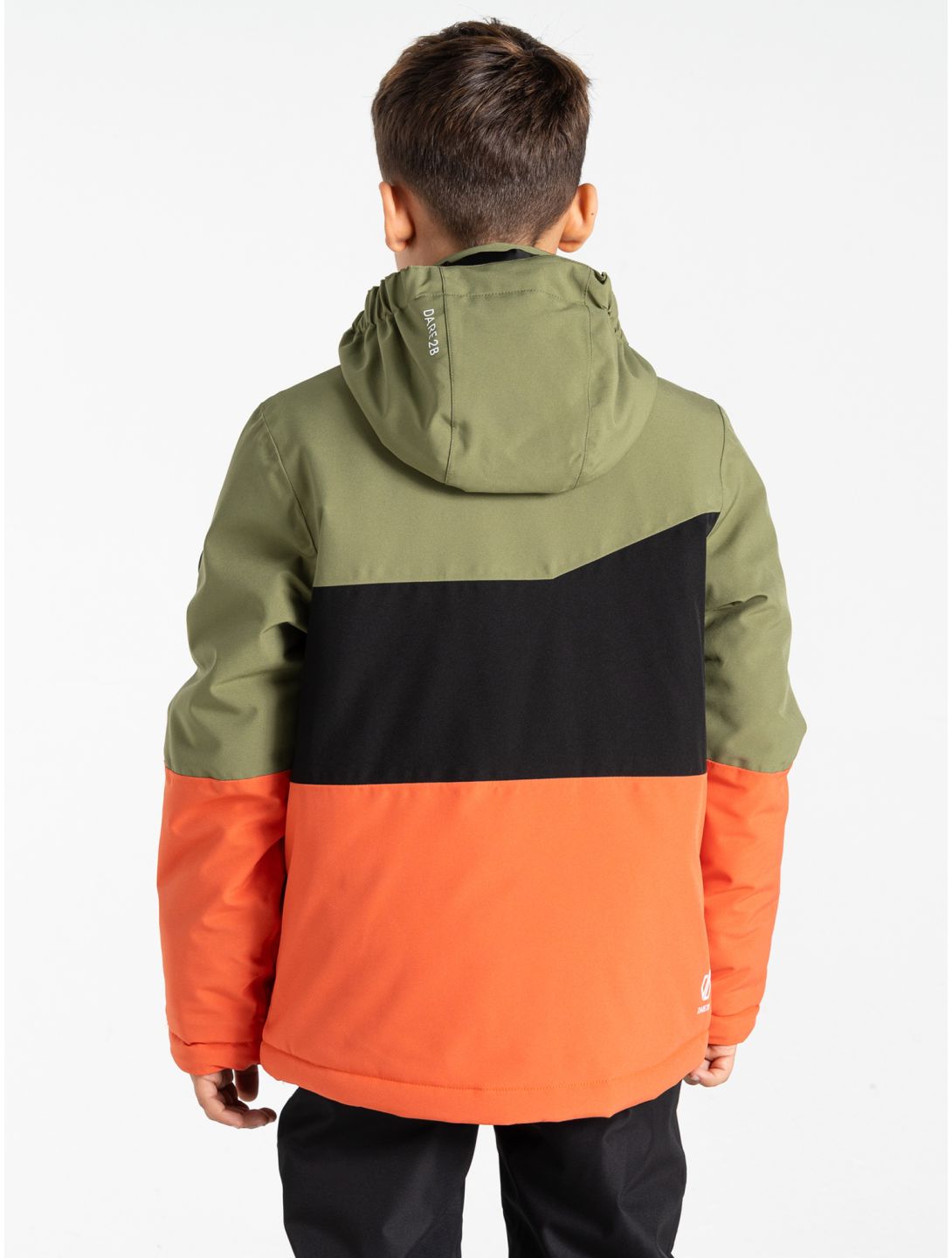 Dare2b, Steazy III Skijacke Kinder Olivine Green / Black / Orange Rust grün, orange, schwarz 