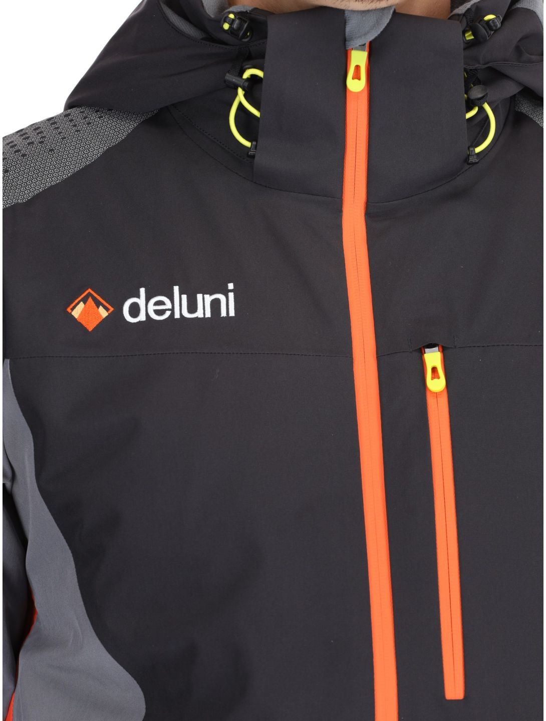 Deluni, Challenger 4 Skijacke Herren Black / Anthracite grau, schwarz 