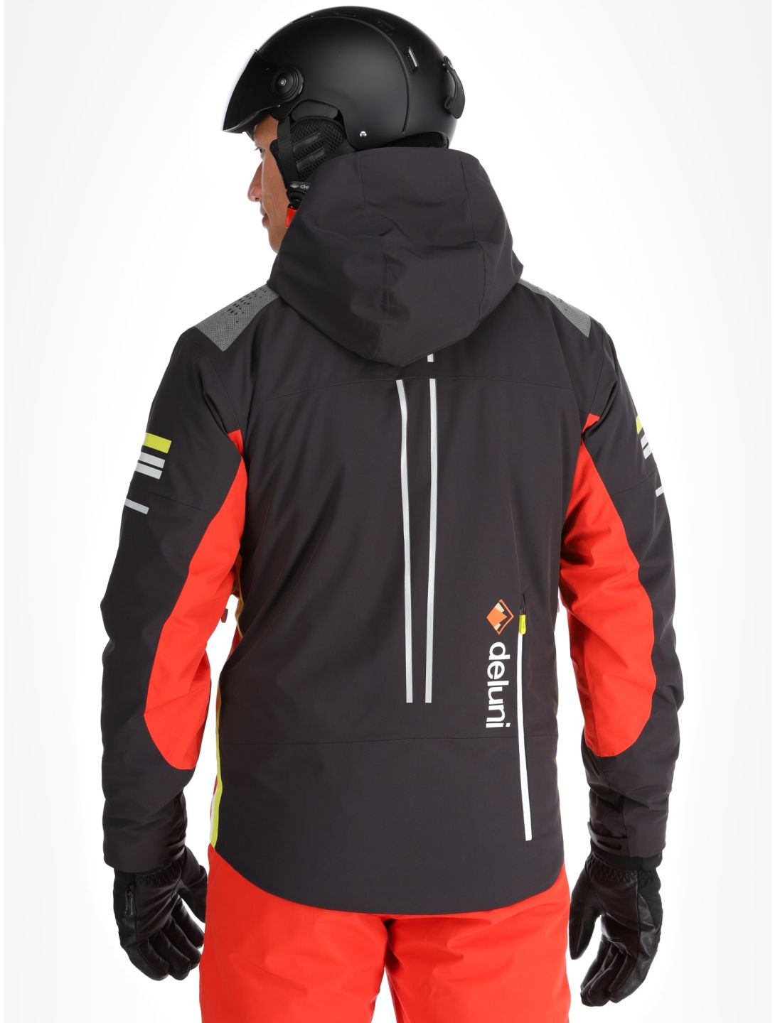 Deluni, Challenger 4 Skijacke Herren Black/ Red rot, schwarz 