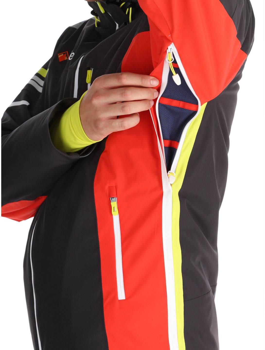 Deluni, Challenger 4 Skijacke Herren Black/ Red rot, schwarz 