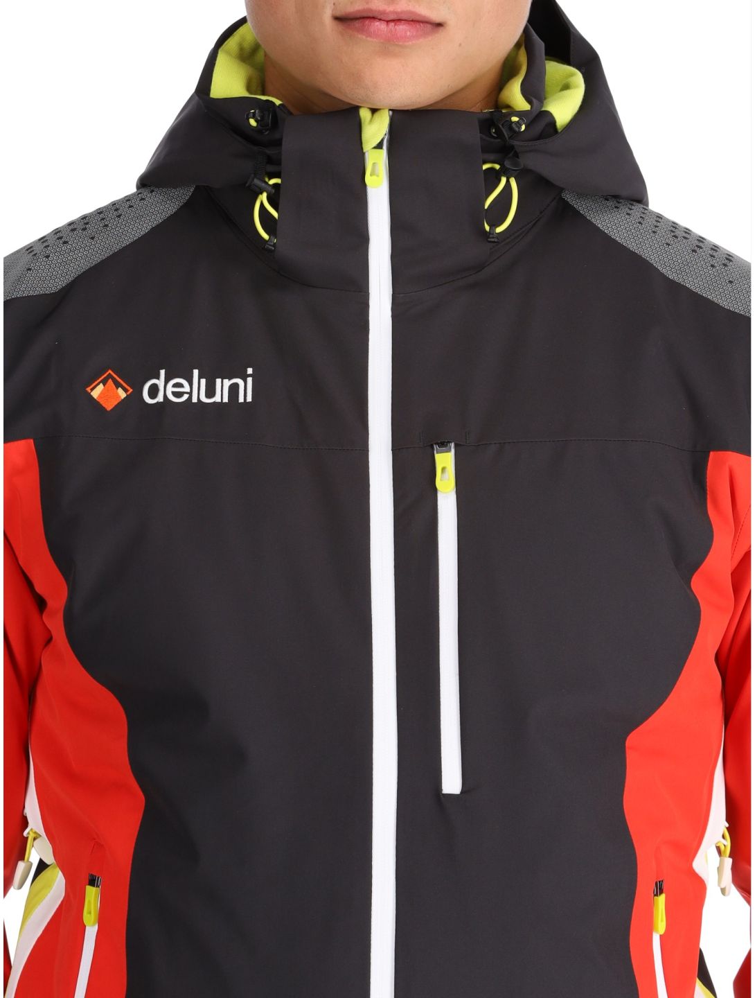 Deluni, Challenger 4 Skijacke Herren Black/ Red rot, schwarz 