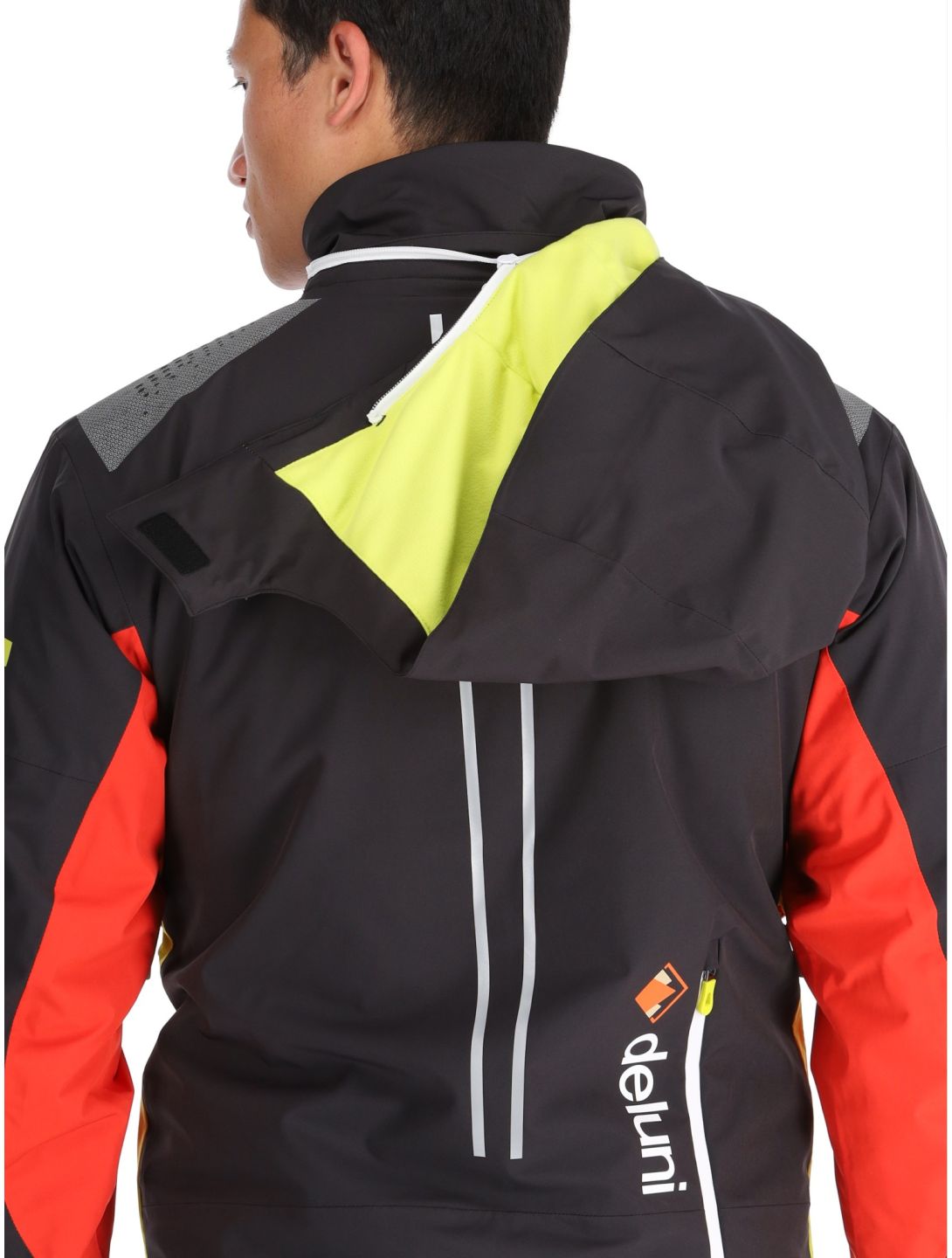 Deluni, Challenger 4 Skijacke Herren Black/ Red rot, schwarz 