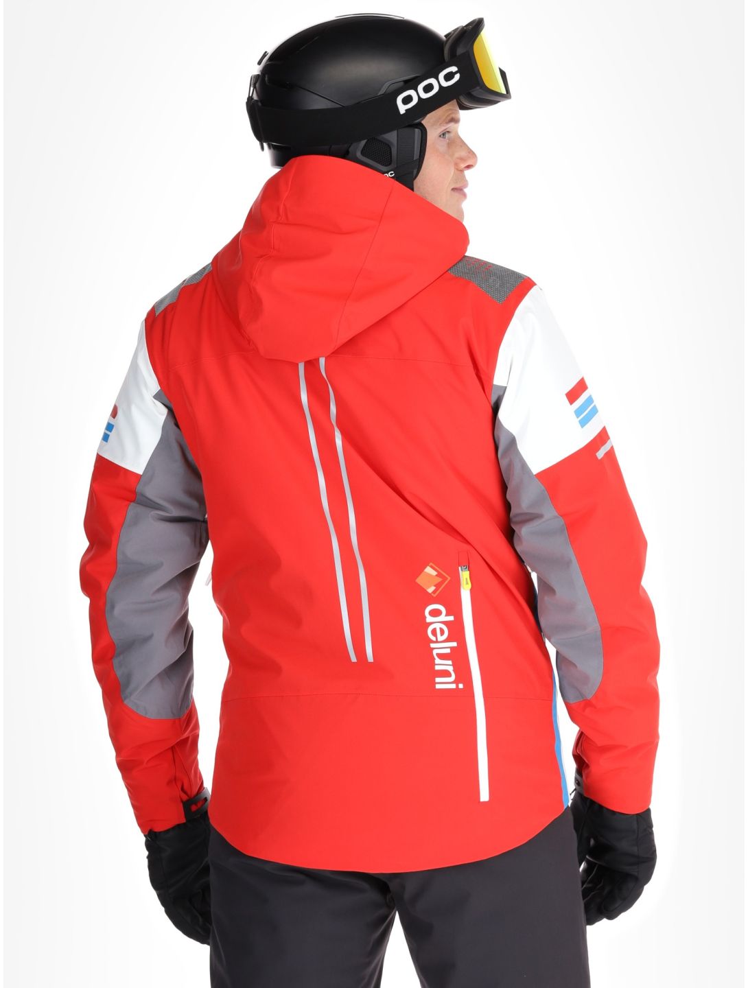 Deluni, Challenger 4 Skijacke Herren Red / Anthracite grau, rot 