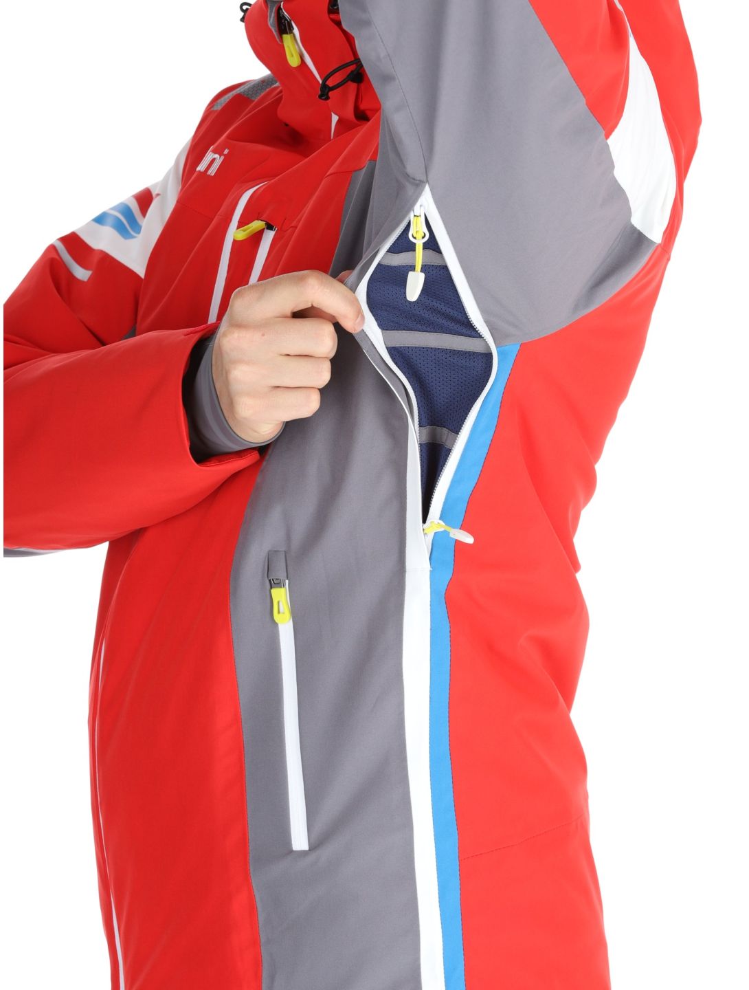 Deluni, Challenger 4 Skijacke Herren Red / Anthracite grau, rot 