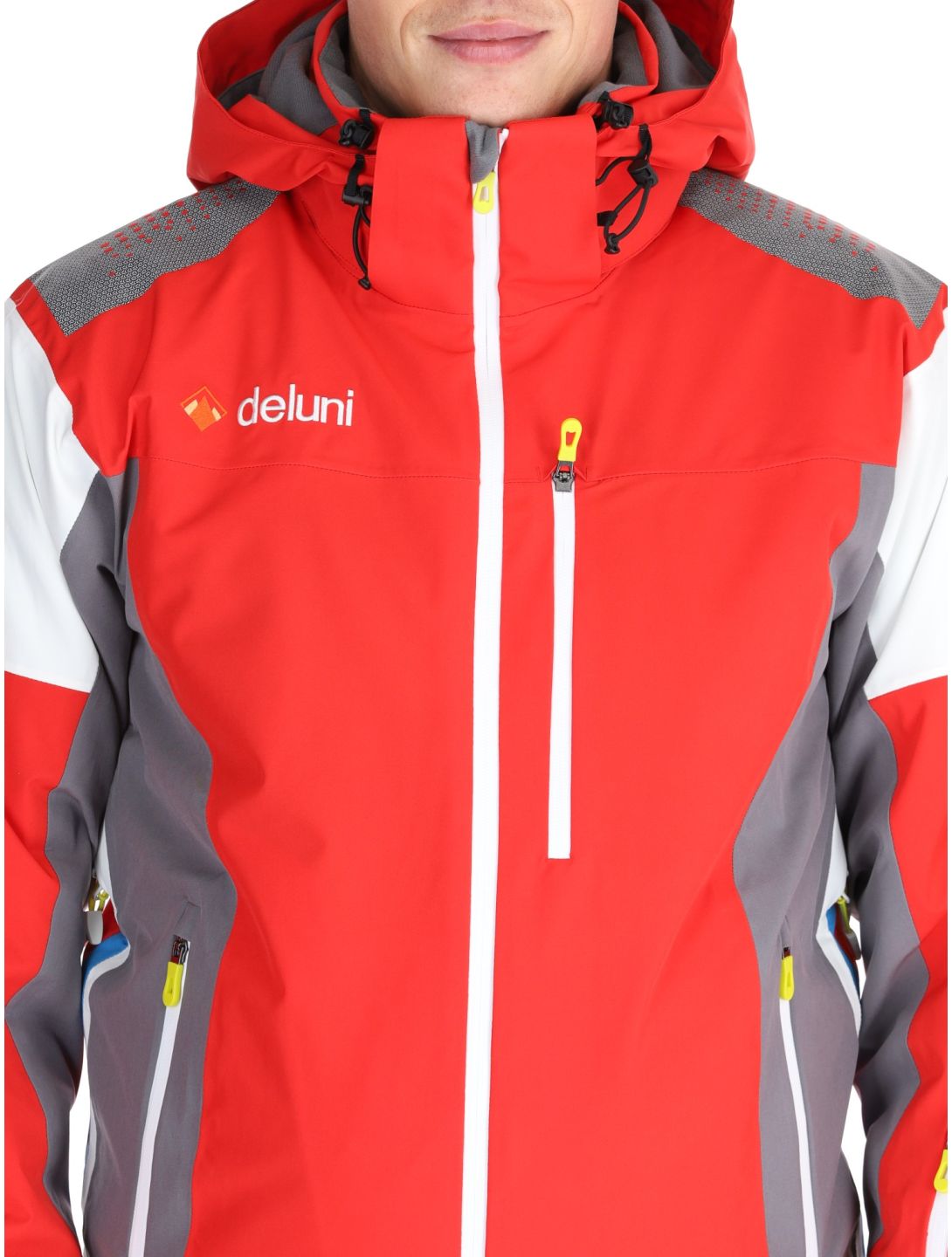 Deluni, Challenger 4 Skijacke Herren Red / Anthracite grau, rot 