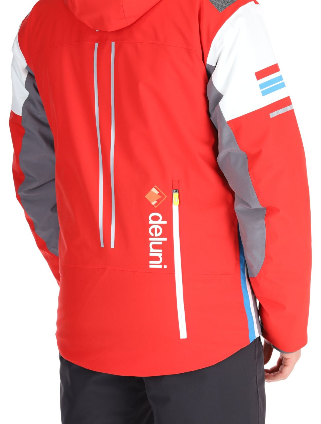 Deluni, Challenger 4 Skijacke Herren Red / Anthracite grau, rot 