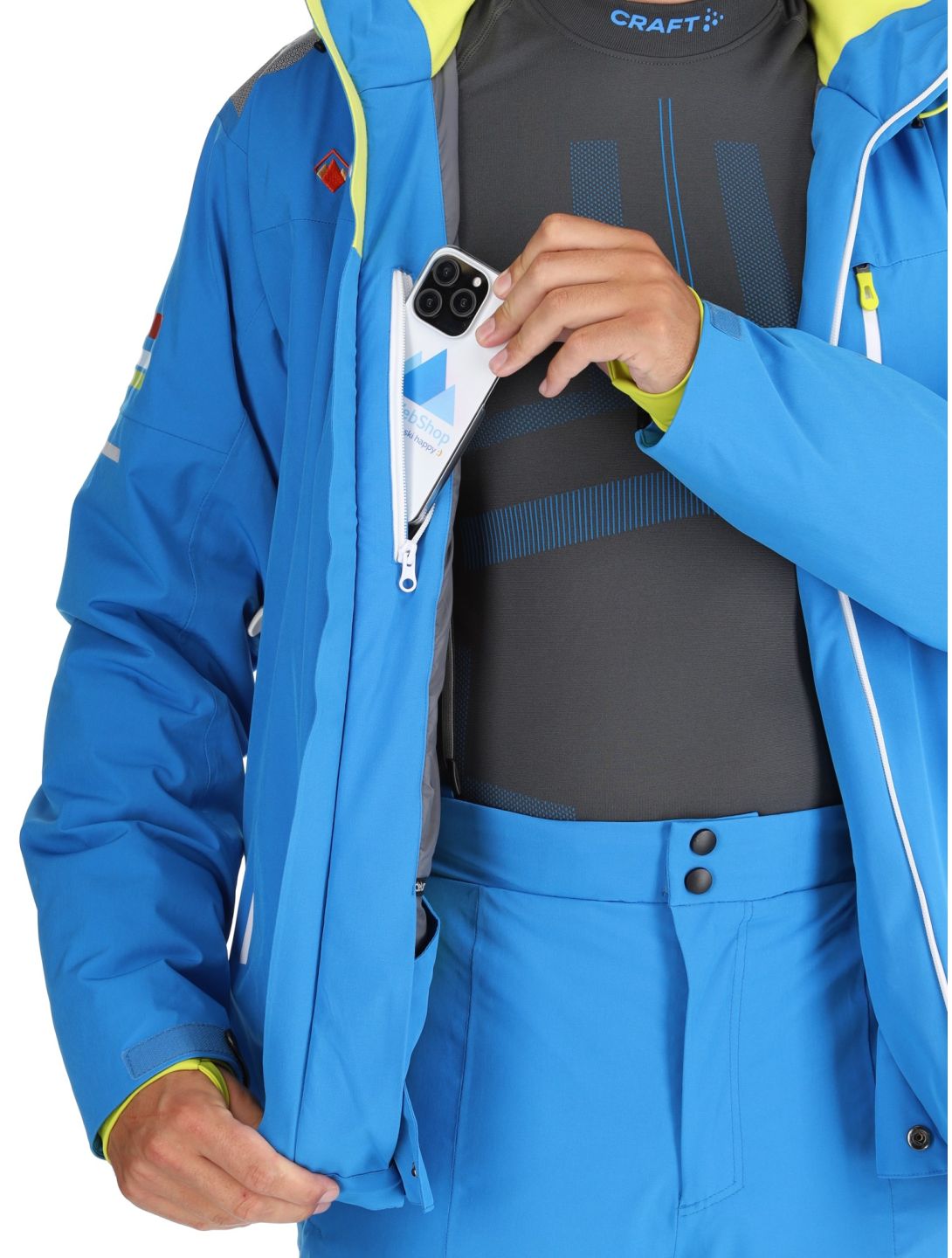 Deluni, Challenger 4 Skijacke Herren Sky Blue blau 