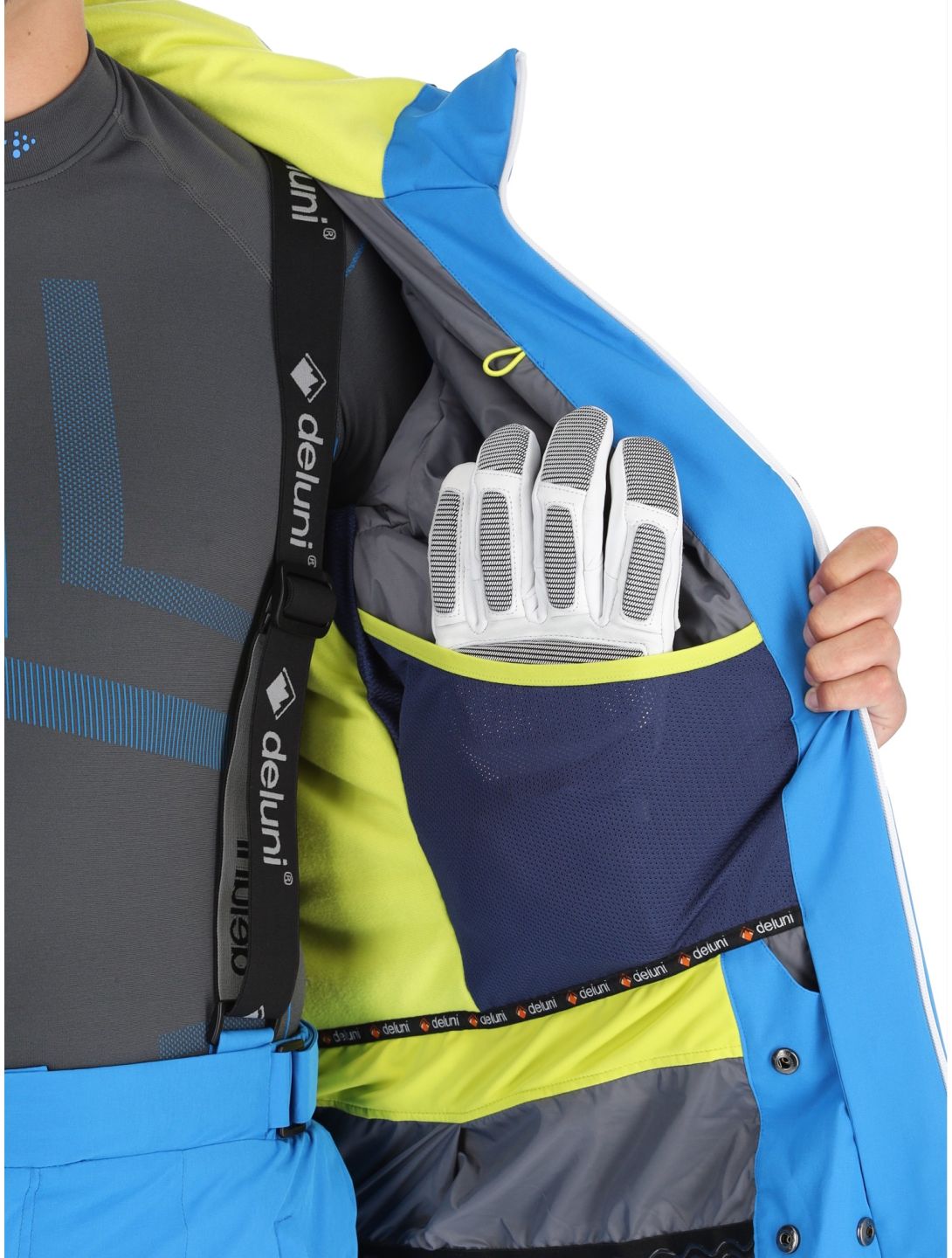 Deluni, Challenger 4 Skijacke Herren Sky Blue blau 