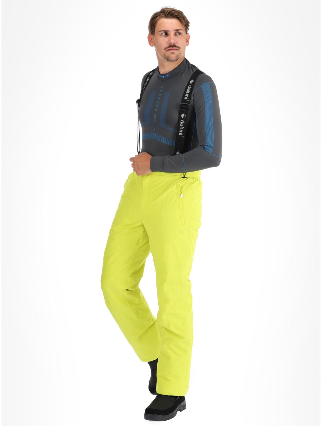 Deluni, Challenger 4 Skihose Herren Yellow Lime gelb 