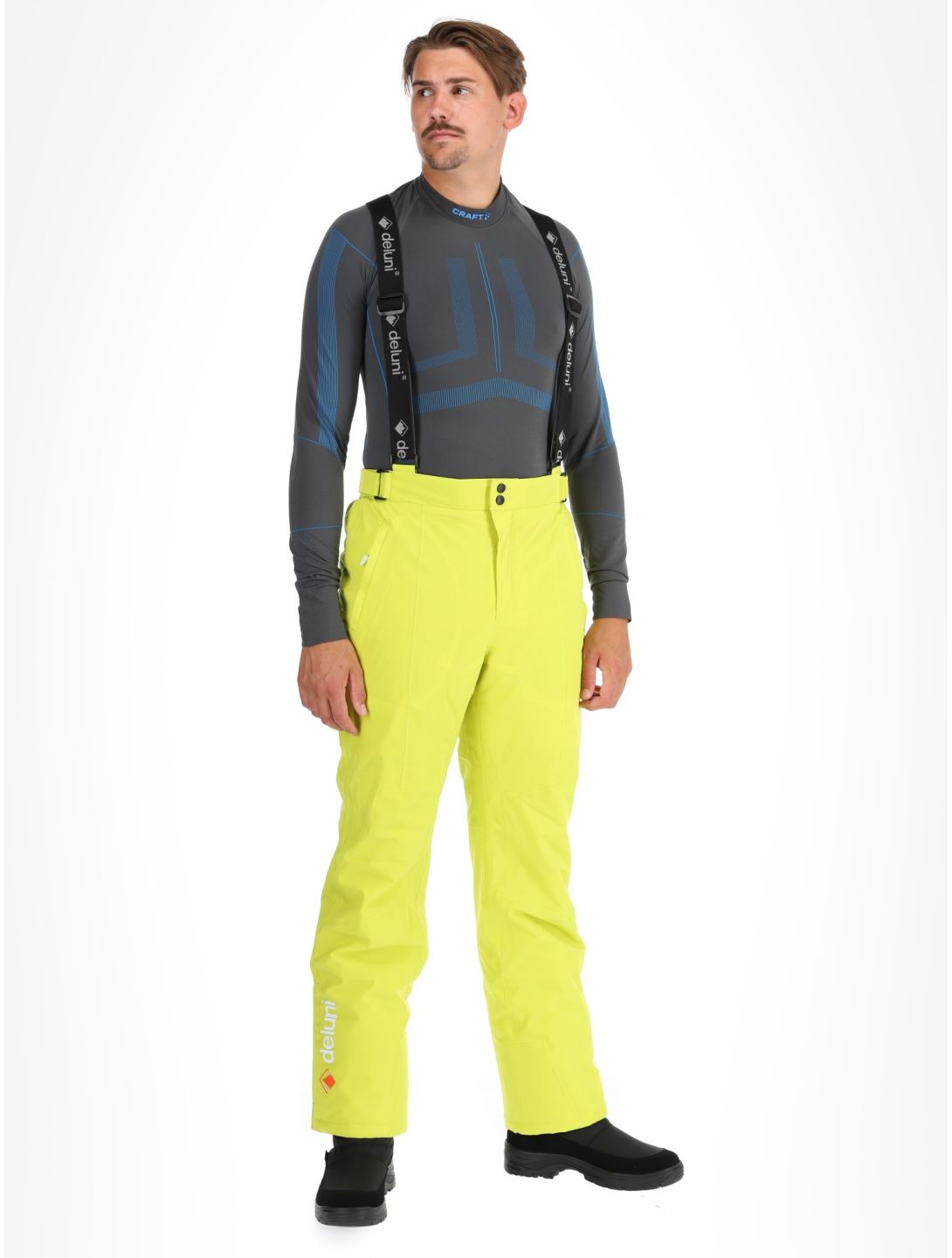 Deluni, Challenger 4 Skihose Herren Yellow Lime gelb 