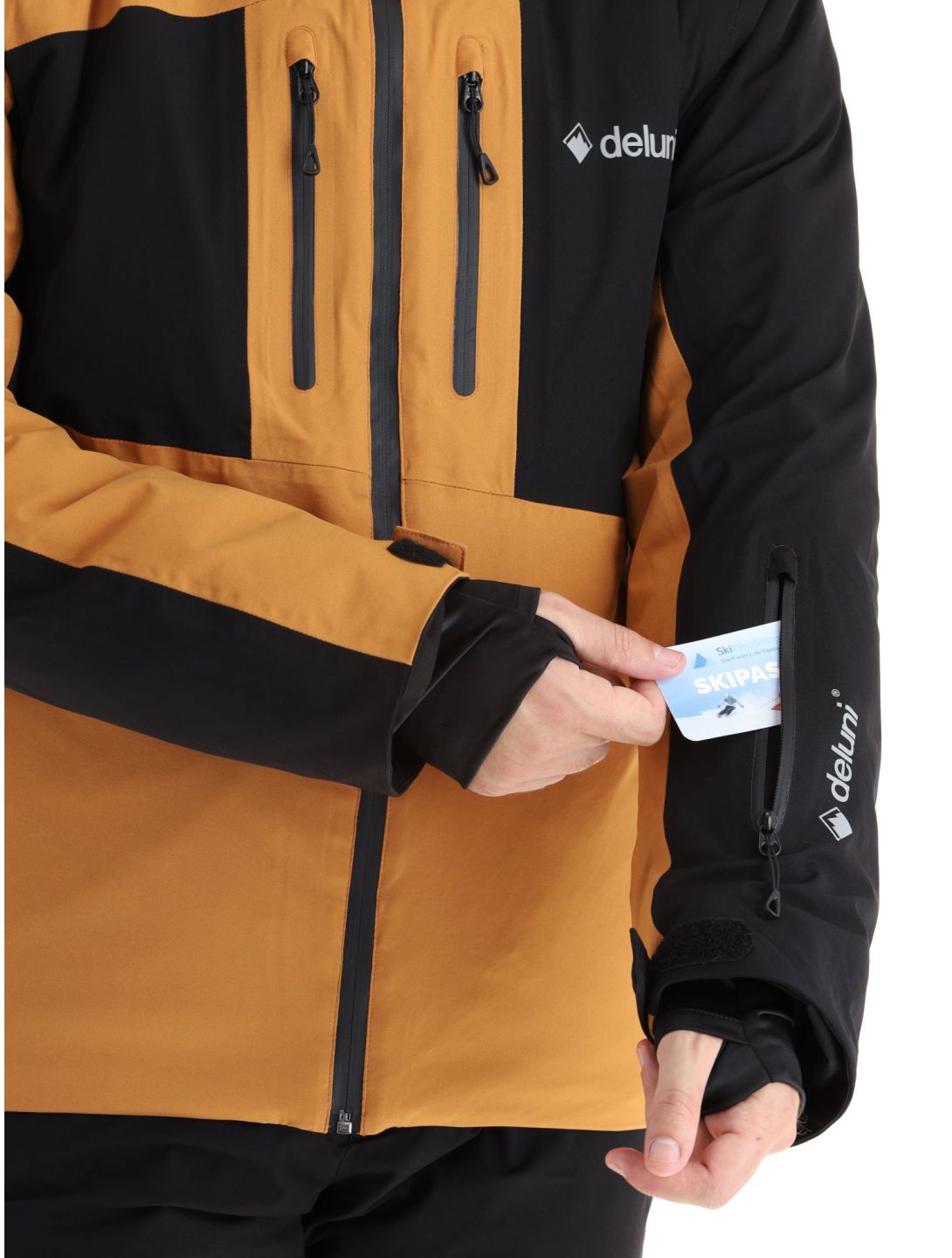 Deluni, Icerocker Pro Skijacke Herren Black / Brown braun, schwarz 