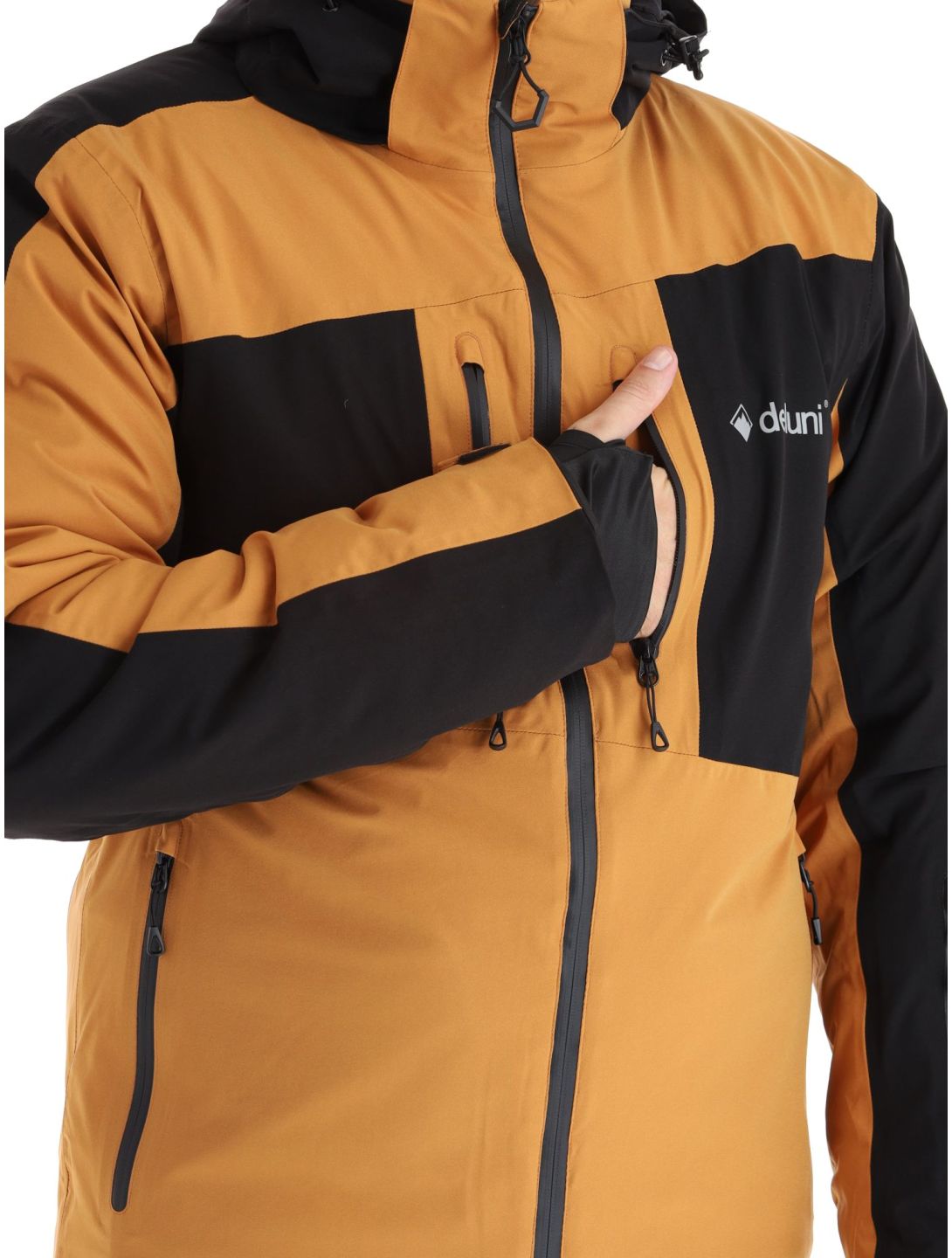 Deluni, Icerocker Pro Skijacke Herren Black / Brown braun, schwarz 