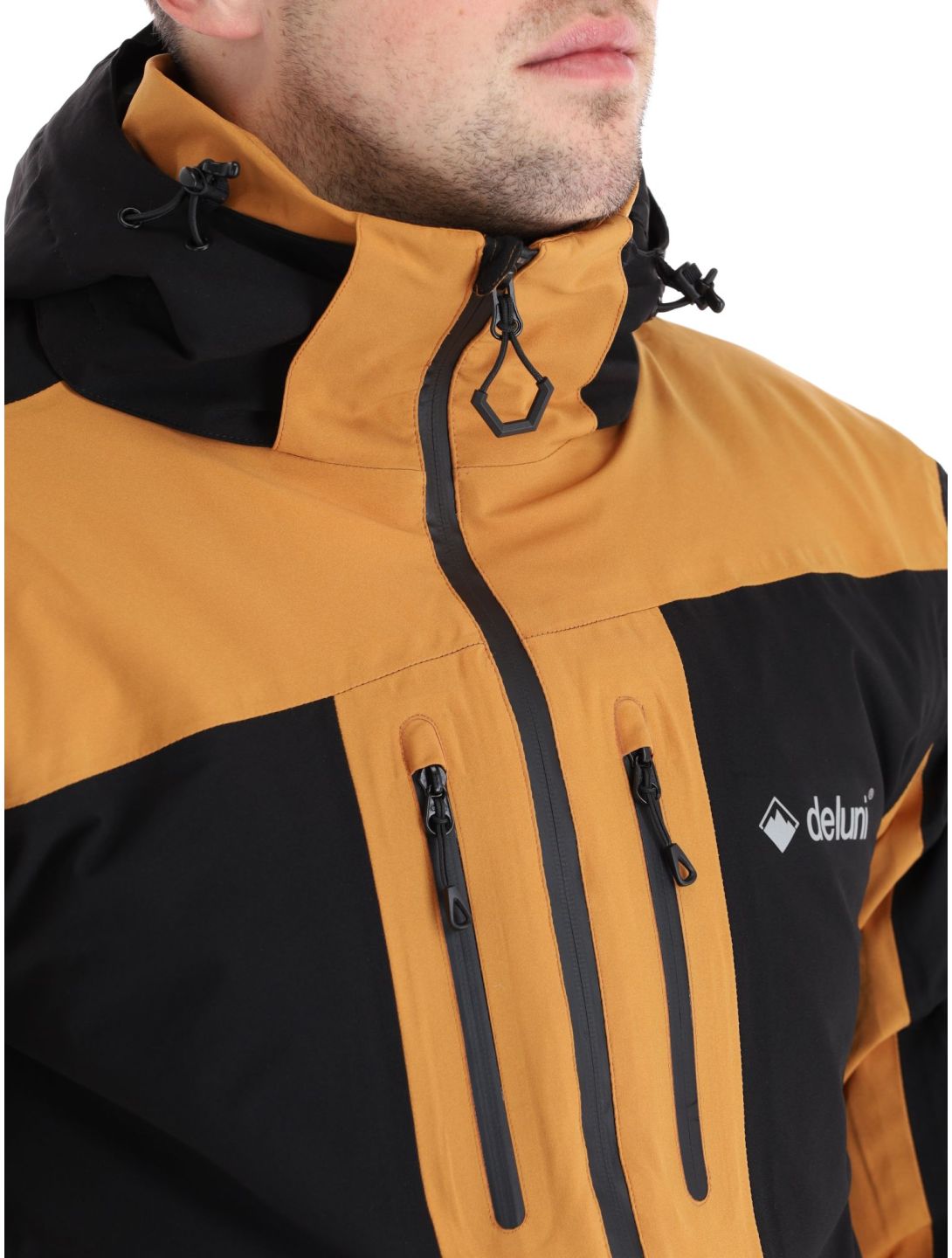 Deluni, Icerocker Pro Skijacke Herren Black / Brown braun, schwarz 