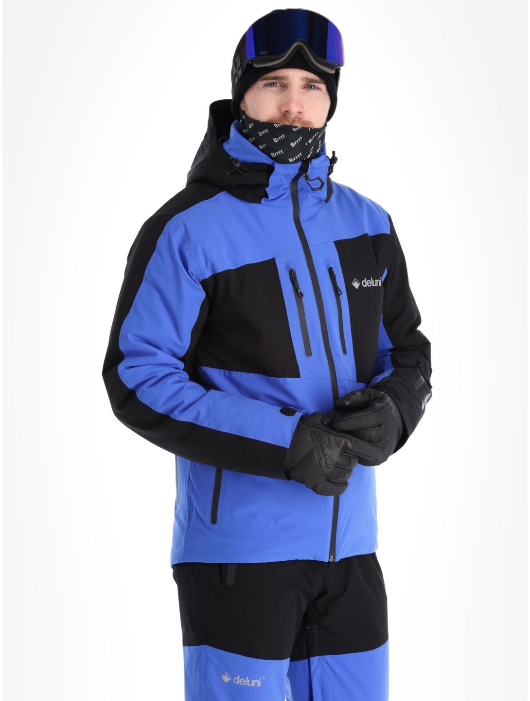 Deluni, Icerocker Pro Skijacke Herren Black / Blue blau, schwarz 