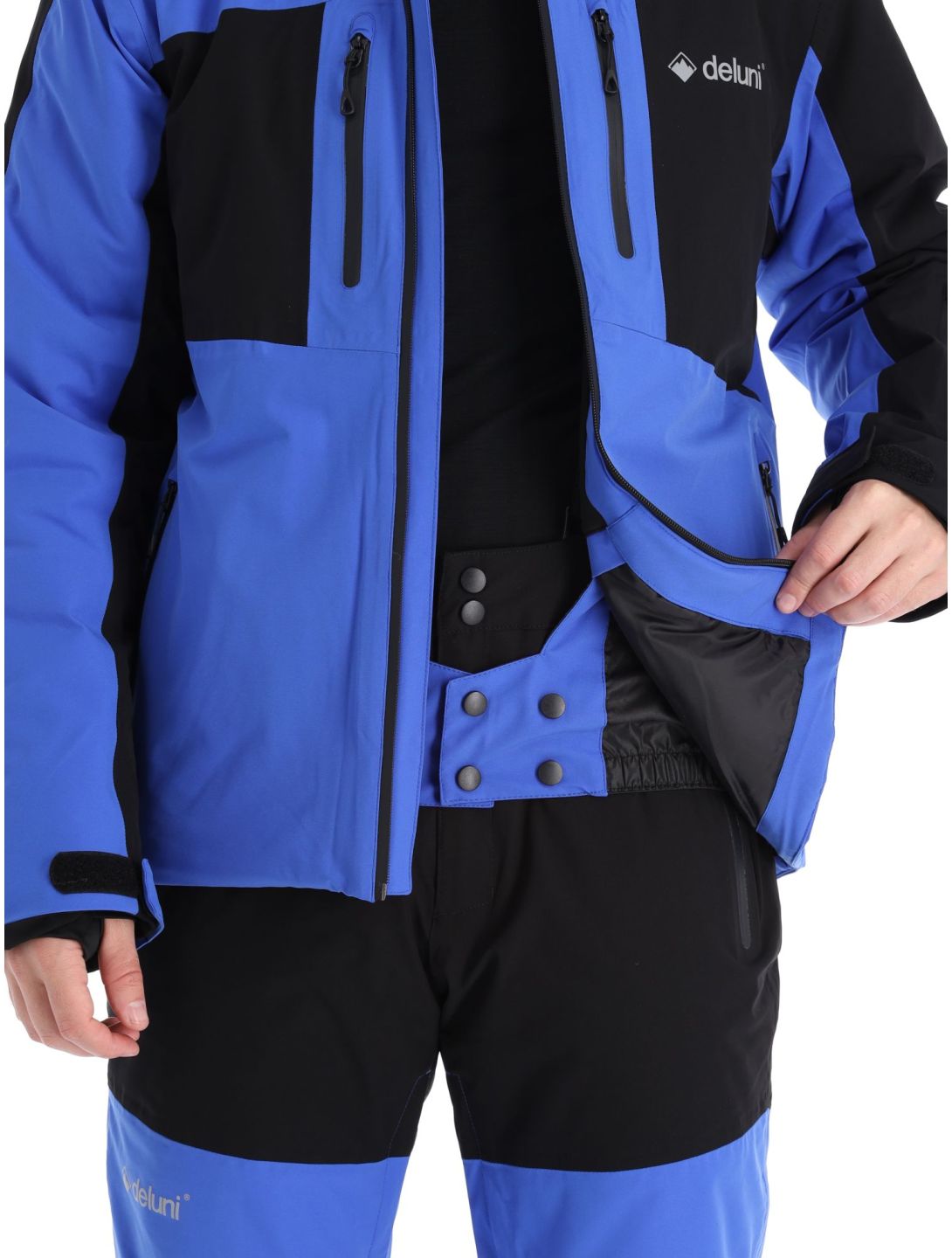 Deluni, Icerocker Pro Skijacke Herren Black / Blue blau, schwarz 