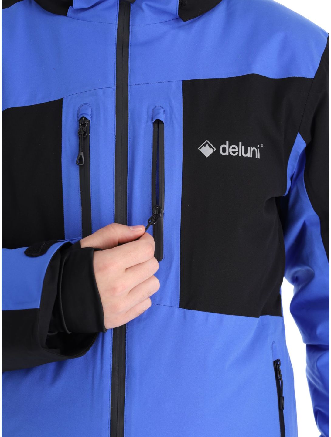 Deluni, Icerocker Pro Skijacke Herren Black / Blue blau, schwarz 