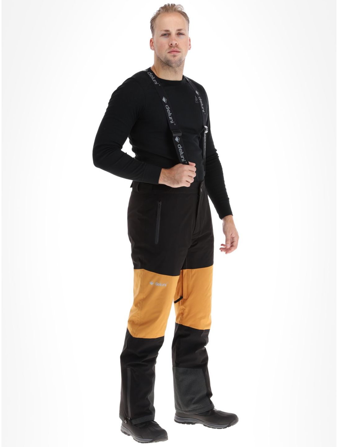 Deluni, Icerocker Pro Skihose Herren Black / Brown braun, schwarz 