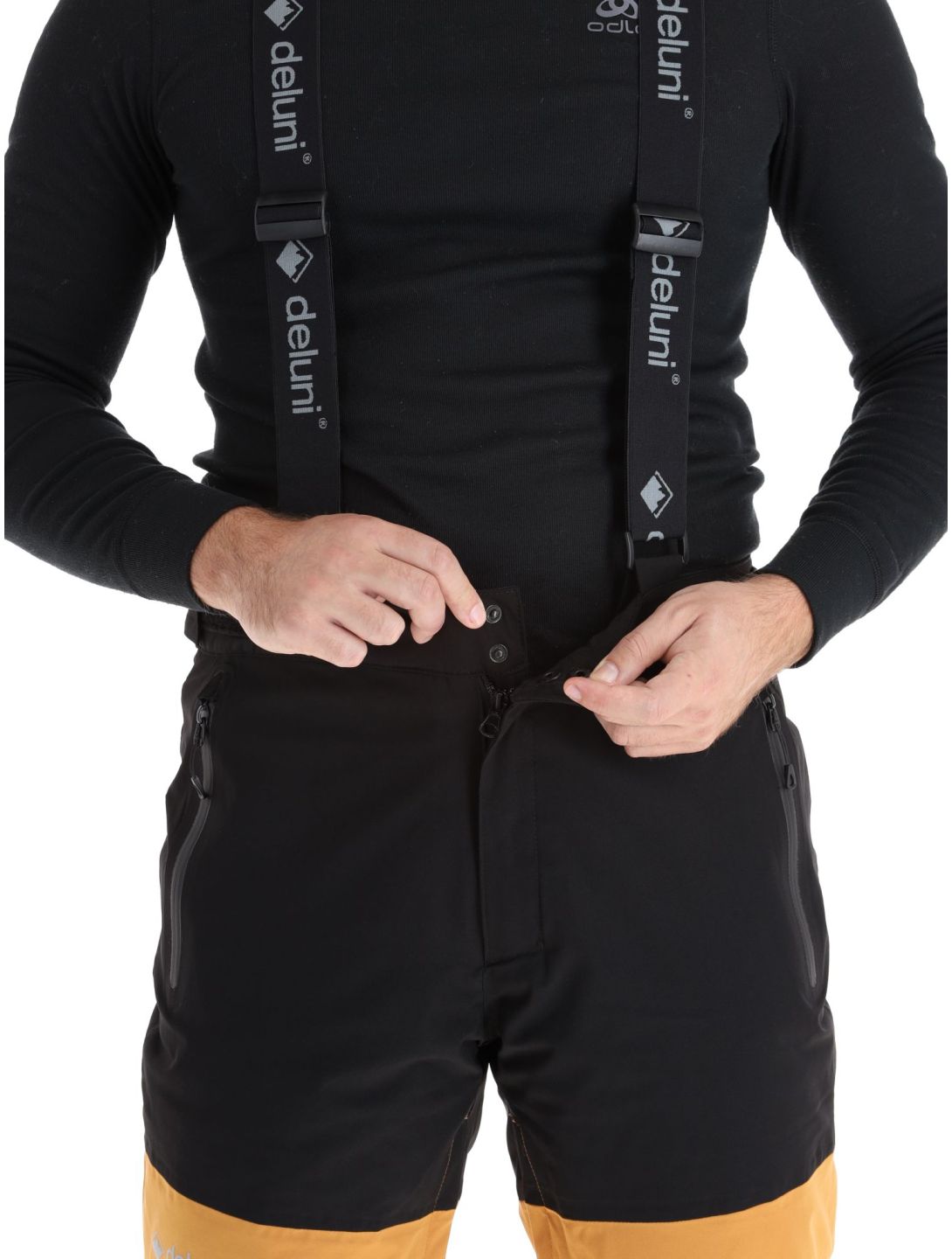 Deluni, Icerocker Pro Skihose Herren Black / Brown braun, schwarz 