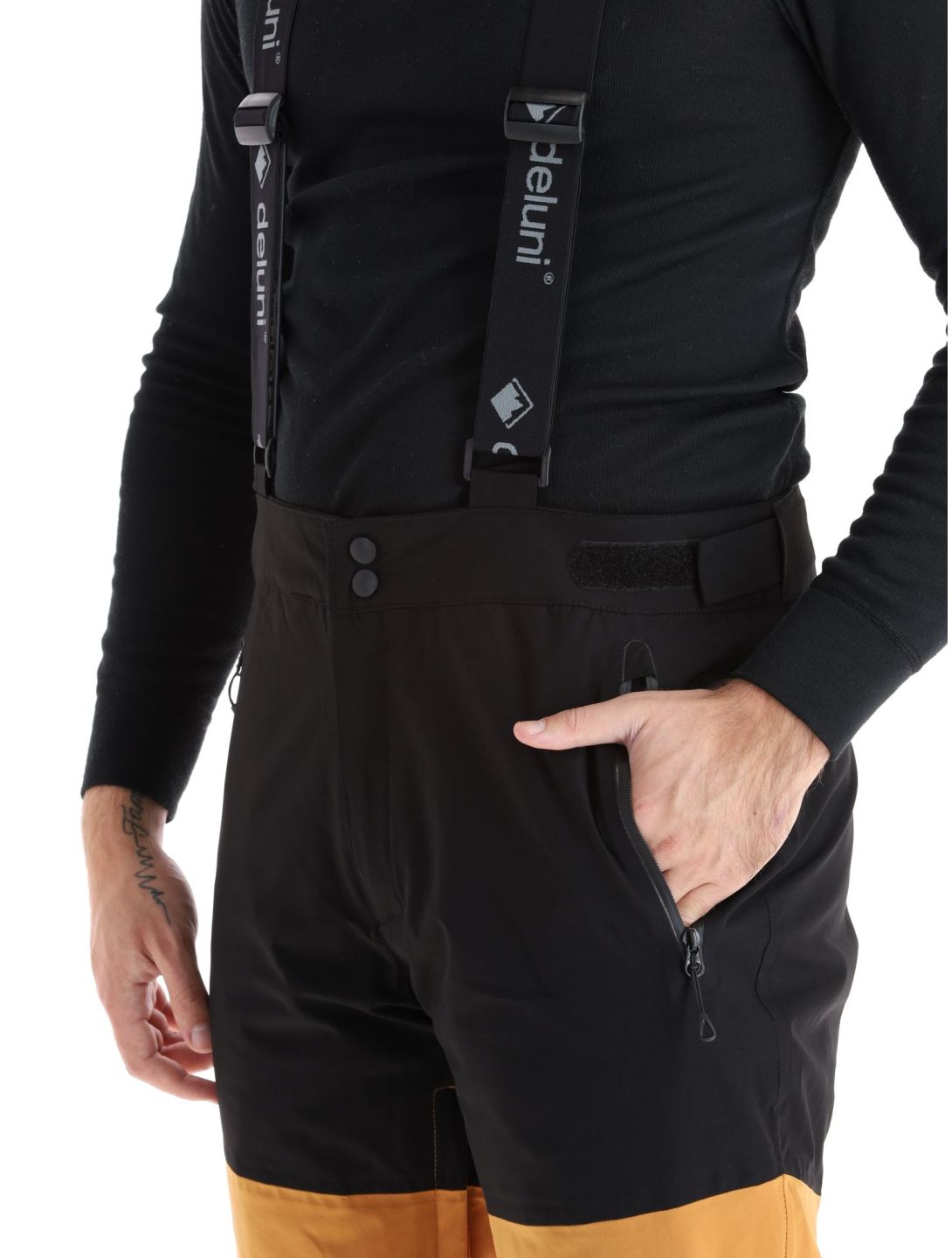 Deluni, Icerocker Pro Skihose Herren Black / Brown braun, schwarz 