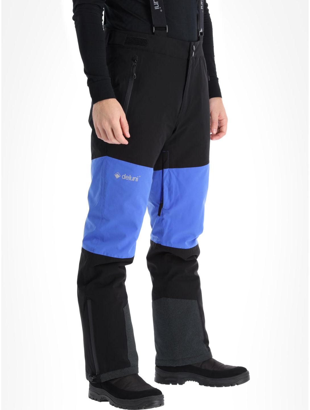 Deluni, Icerocker Pro Skihose Herren Black / Blue blau, schwarz 