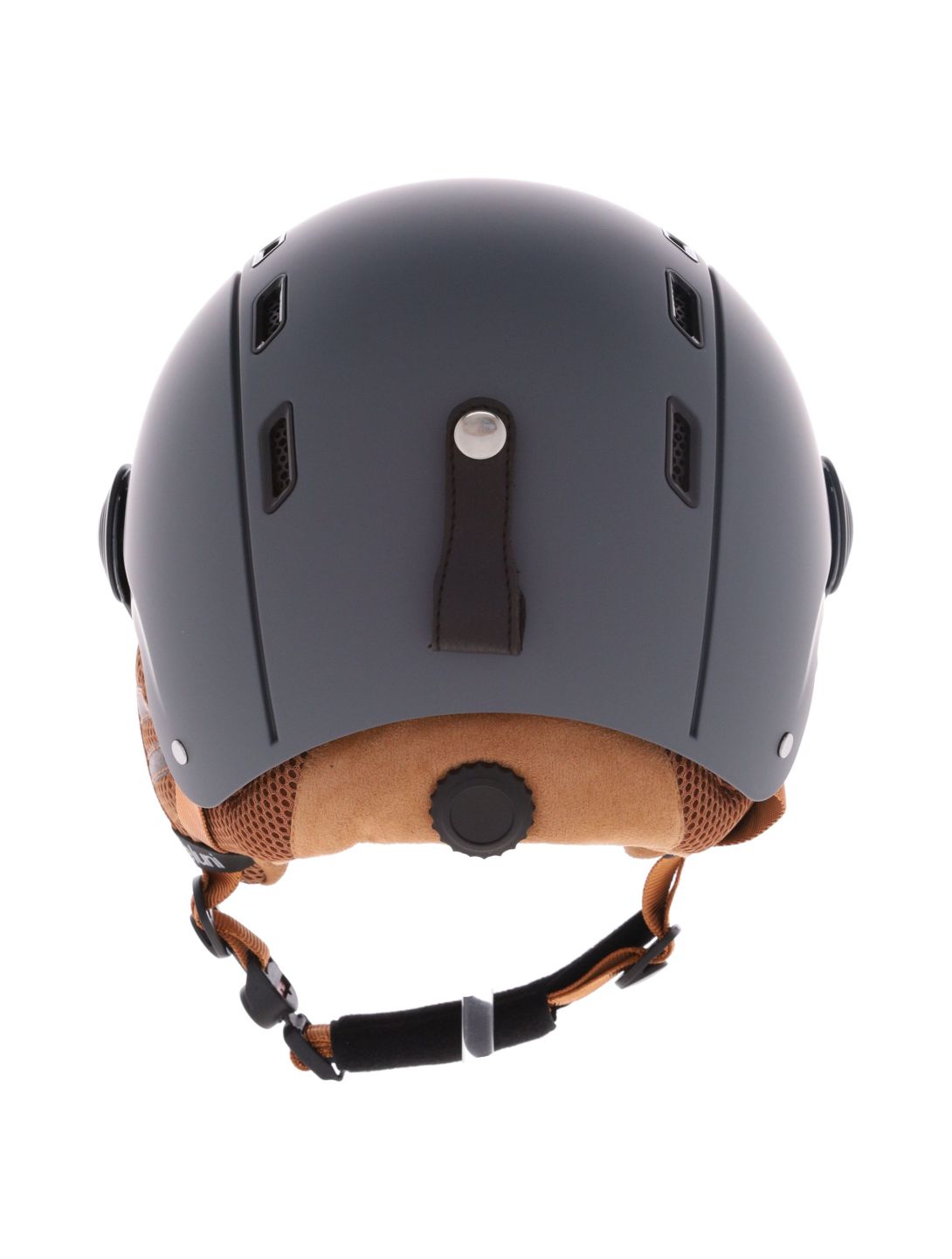 Deluni, Montano Pro 2 Skihelm mit Visier Unisex Matt Dark Grey grau 