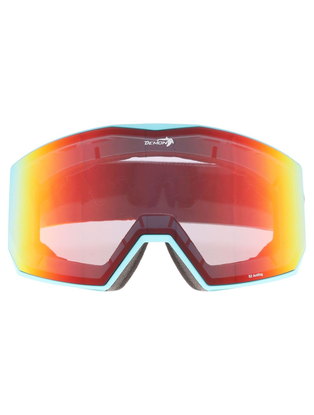 Demon, Future Skibrille Unisex Matt Light Blue - Orange Red Mirror blau 