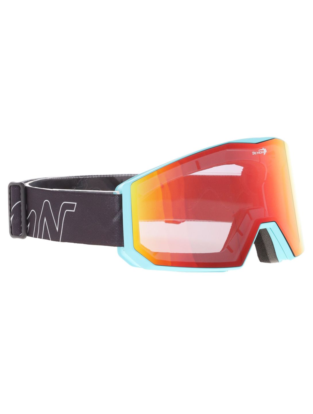 Demon, Future Skibrille Unisex Matt Light Blue - Orange Red Mirror blau 