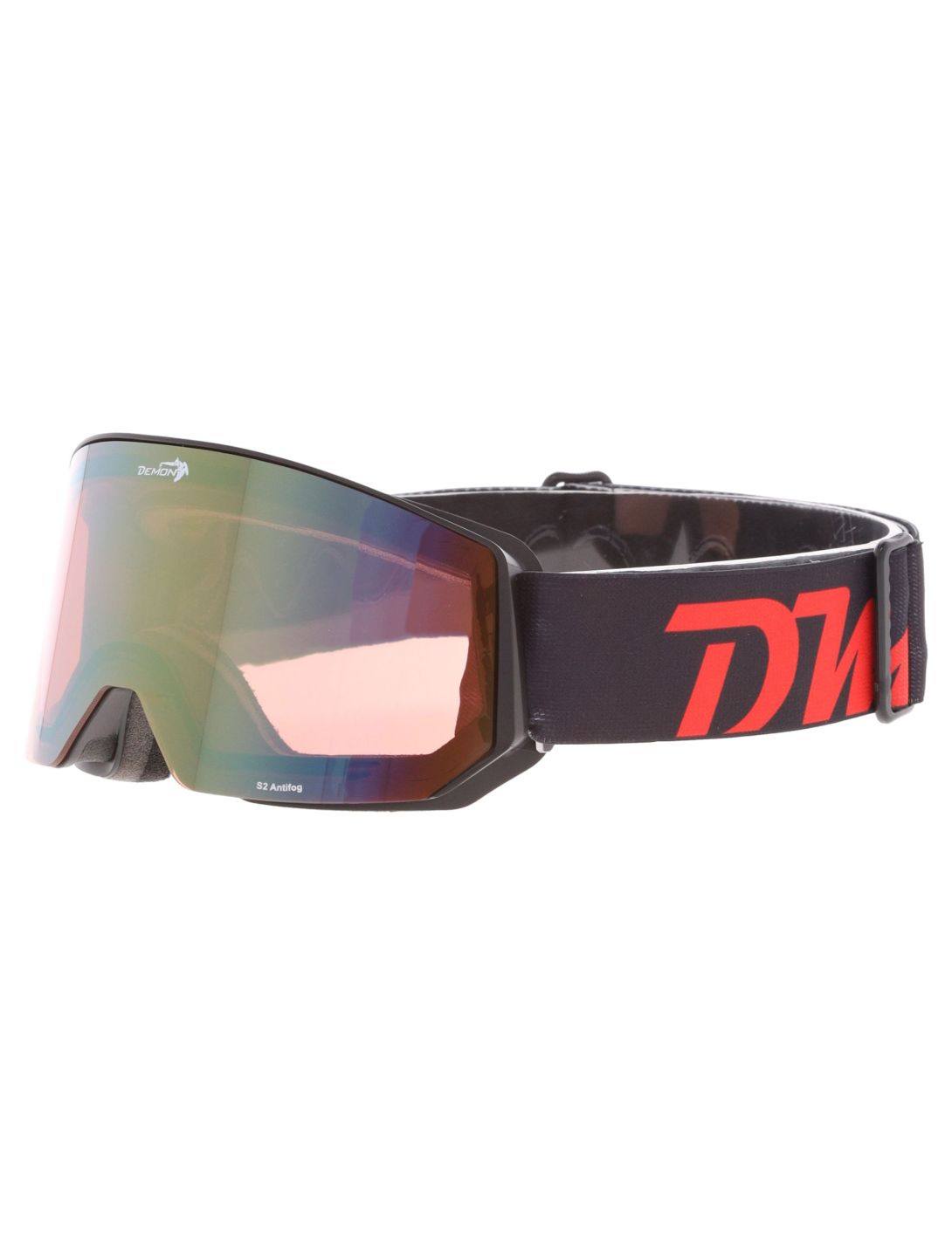 Demon, Intrepid (OTG) Skibrille OTG Unisex Matt Black Red - Orange Red Mirror schwarz 