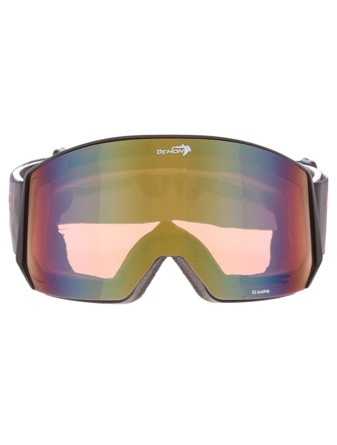 Demon, Intrepid (OTG) Skibrille OTG Unisex Matt Black Red - Orange Red Mirror schwarz 