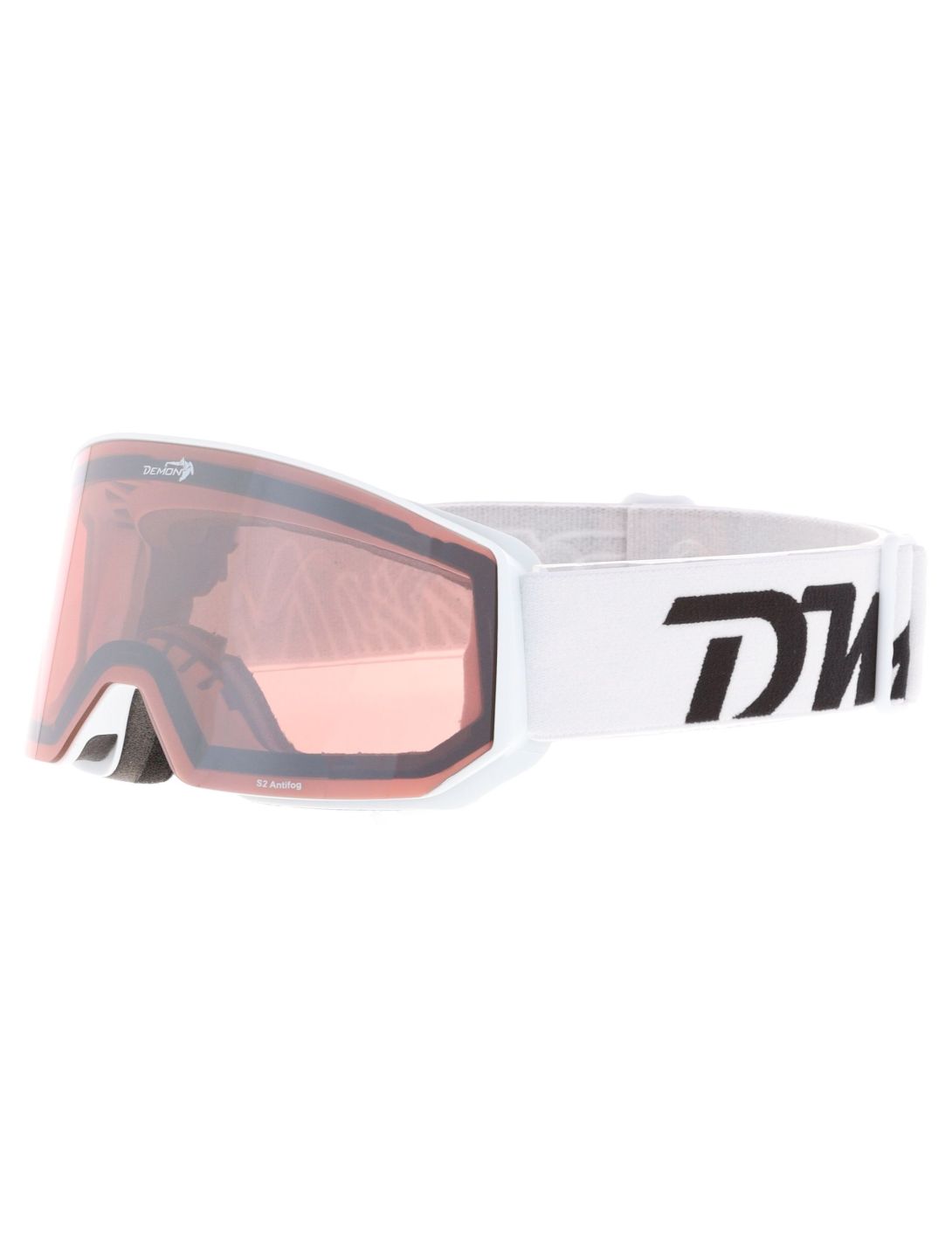 Demon, Intrepid (OTG) Skibrille Unisex White - Orange Mirror weiß 