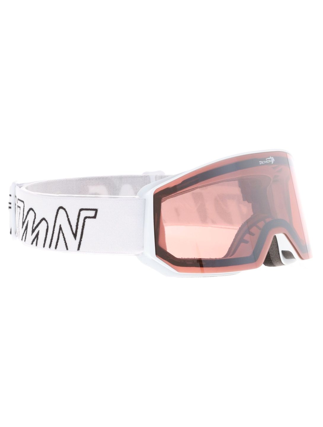 Demon, Intrepid (OTG) Skibrille Unisex White - Orange Mirror weiß 