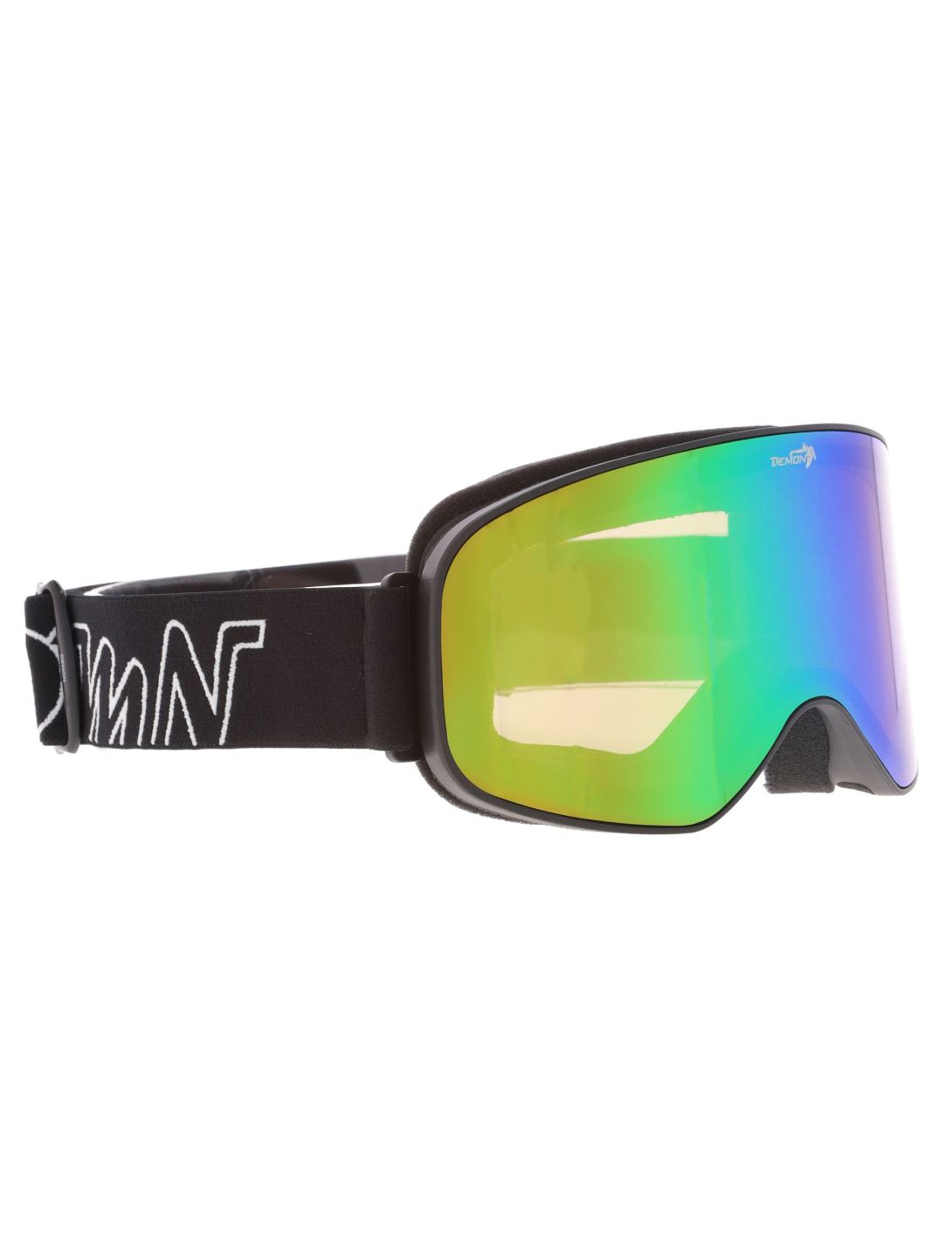 Demon, Master Skibrille Unisex Matt  Black Green - Orange Green Mirror grün, schwarz 