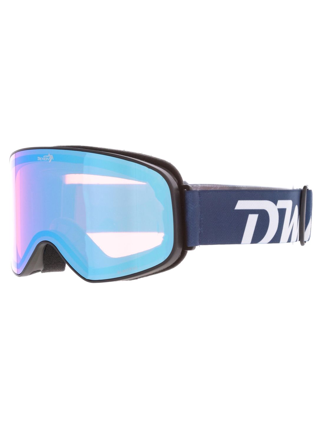 Demon, Master Skibrille Unisex Matt Black Blue - Orange Blue Mirror blau, schwarz 