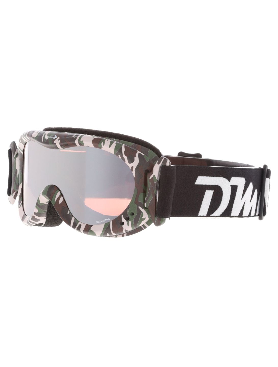 Demon, Snow 6 Mirror Skibrille Kinder Army - Orange Silver Mirror grün 