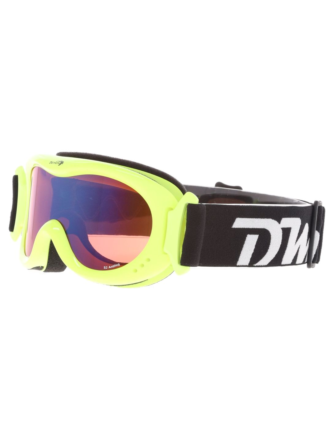 Demon, Snow 6 Mirror Skibrille Kinder Yellow Fluo Safety - Orange Blue Mirror gelb 